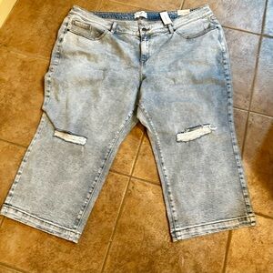 NWT Lane Bryant Signature Fit Straight Crop Jeans